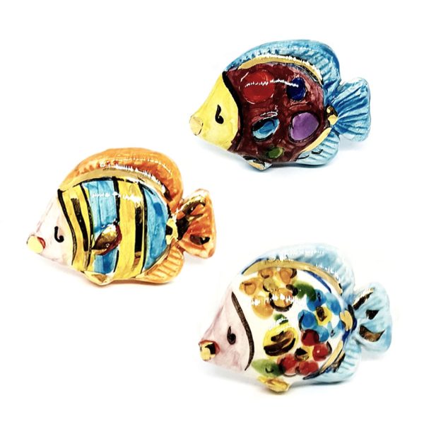 Ceramica di Caltagirone Pesce Tropicale 35x35mm